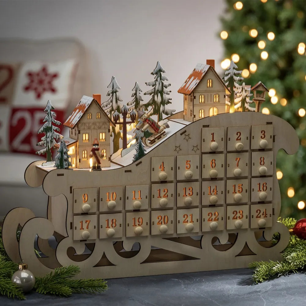 Wooden advent calendar 2025 β detail view 2