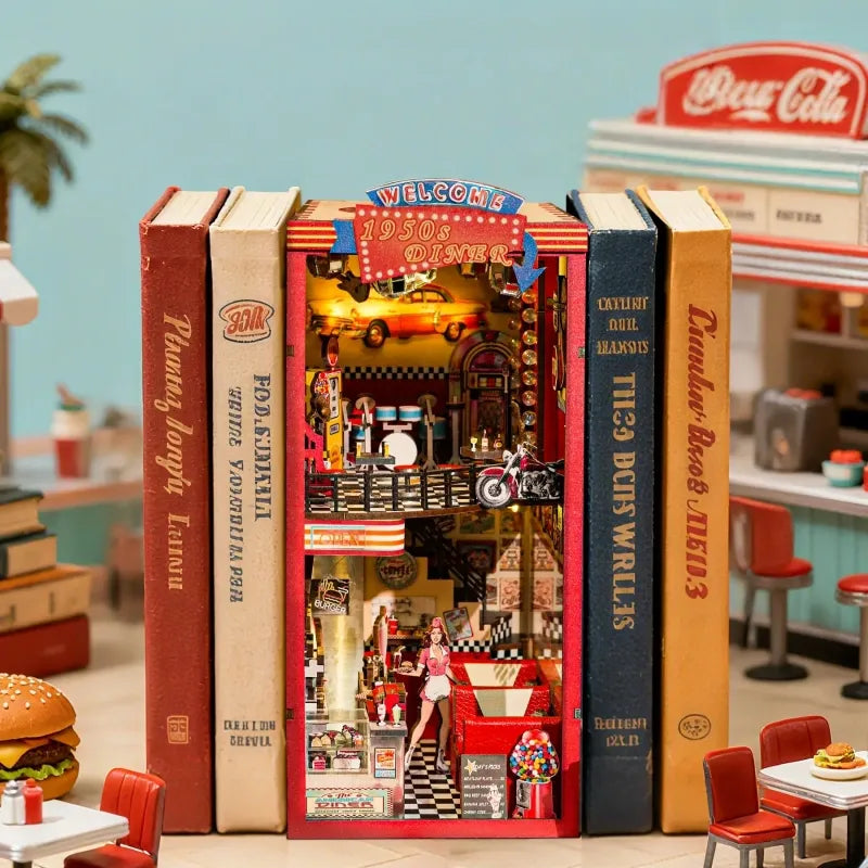 1950s Diner book nook kit – detail view 5