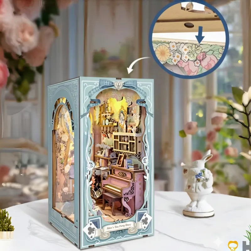 Alice's Tea Party Diary Book Nook Kit