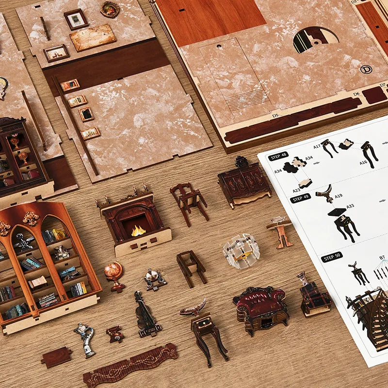 Ancient Rhyme Library book nook kit – detail view 12