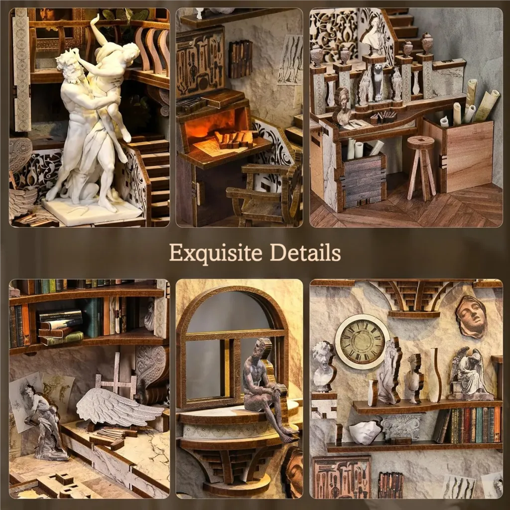 Bernini's Sculpture Workshop Book Nook Kit