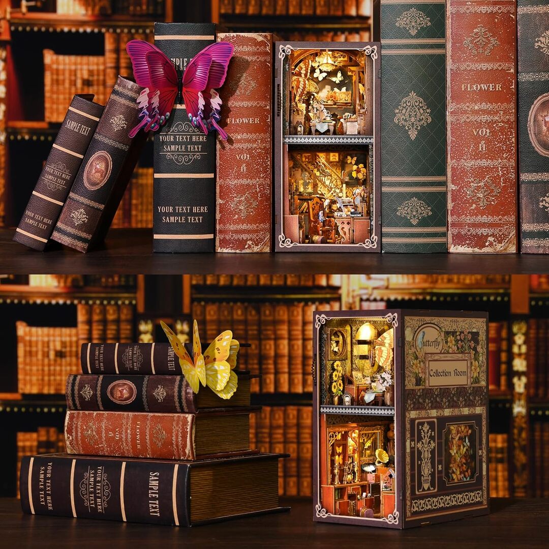 Butterfly Collection Room Book Nook Kit