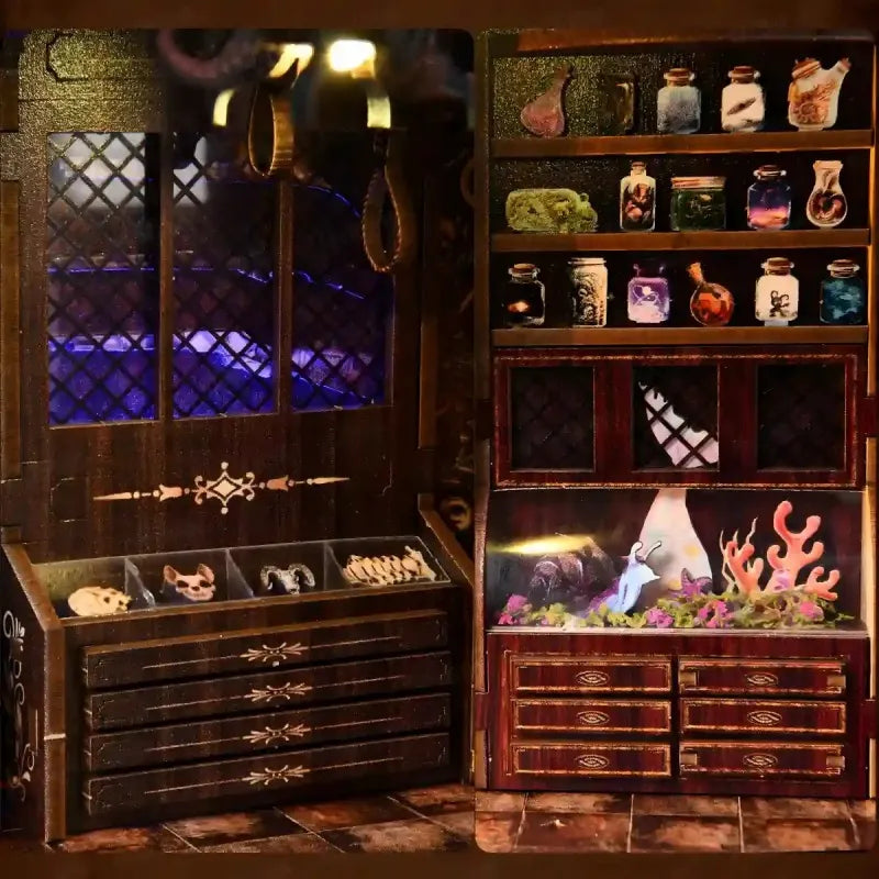 Chamber of Exotic Beasts Book Nook Kit