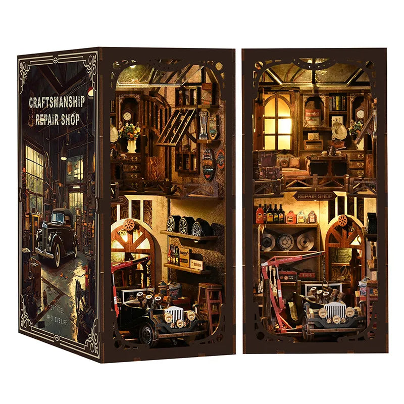 Craftsmanship Repair Shop Book Nook Kit
