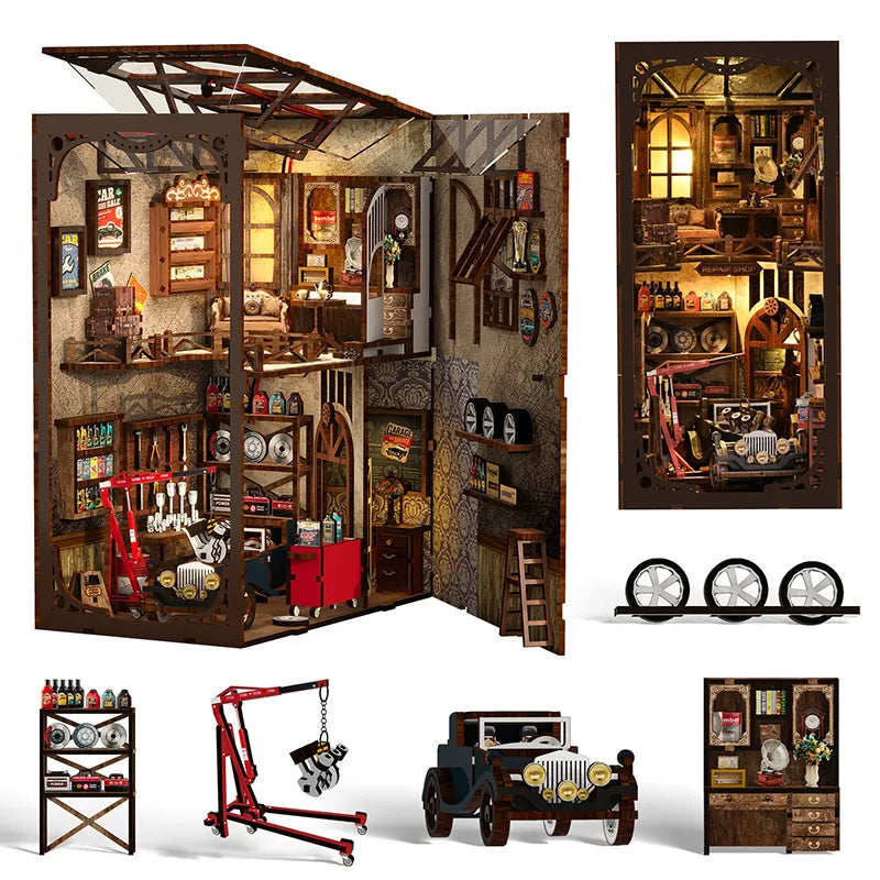Craftsmanship Repair Shop Book Nook Kit