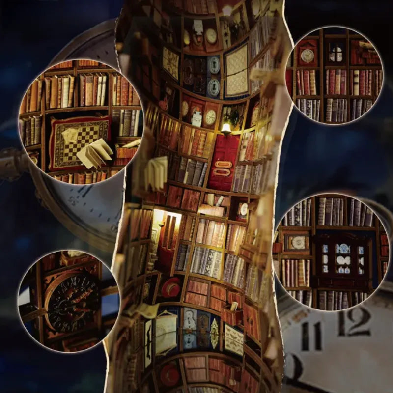 Falling Library Book Nook Kit