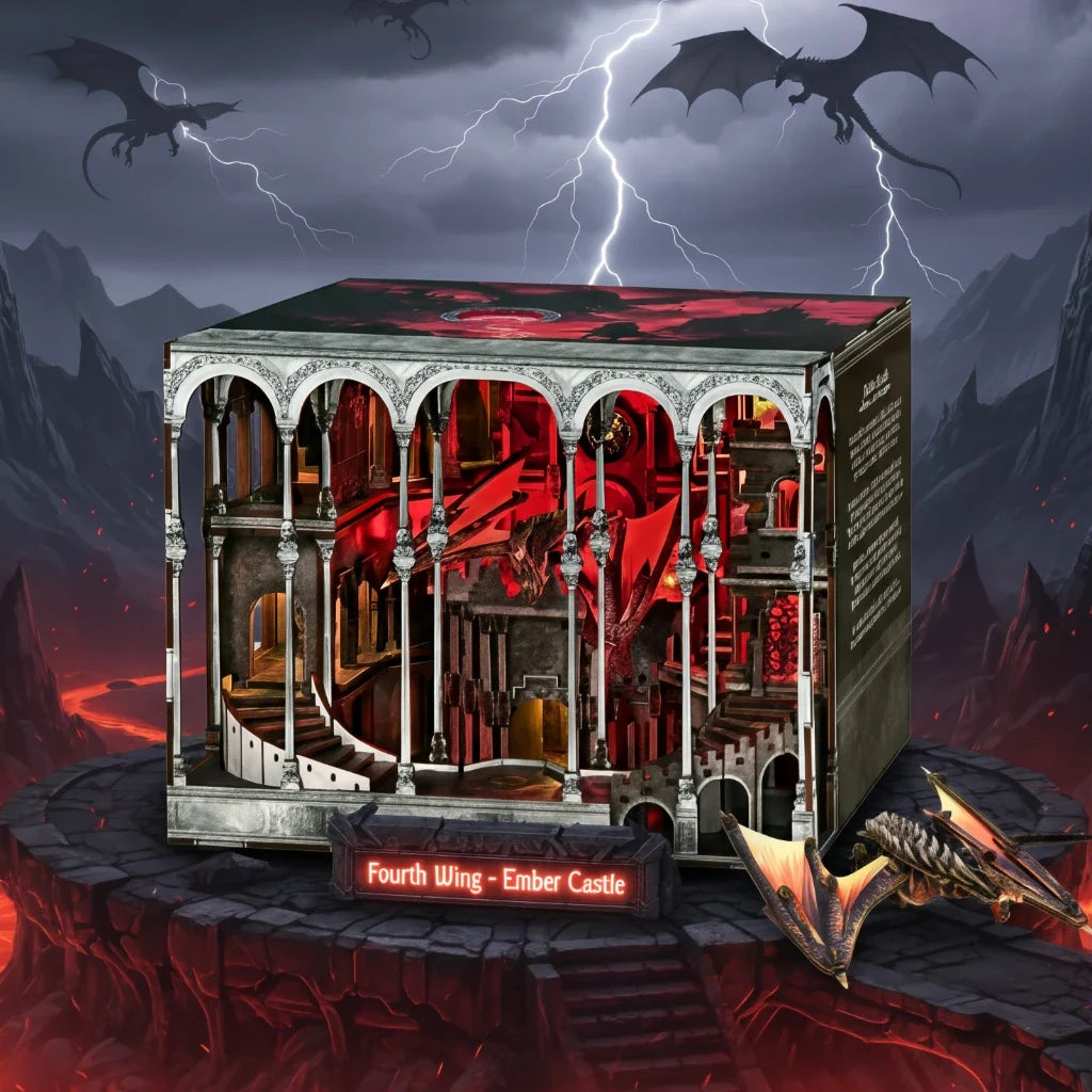 Ember Castle book nook kit – DIY dragon fortress