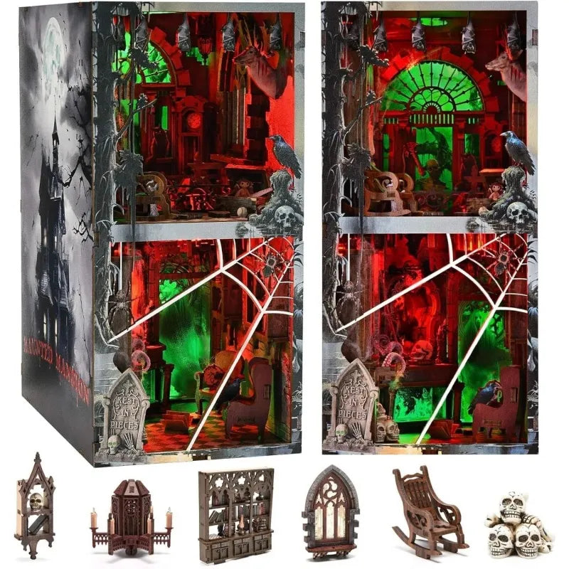 Haunted Mansion book nook kit – detail view 3