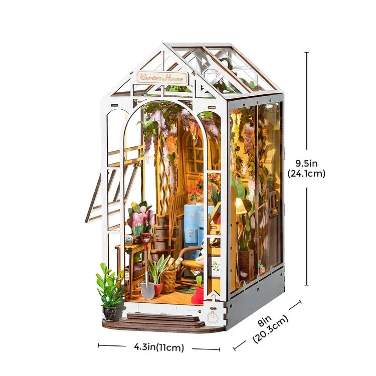 Holiday Garden House Book Nook Kit