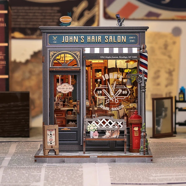 John's Hair Salon Book Nook Kit