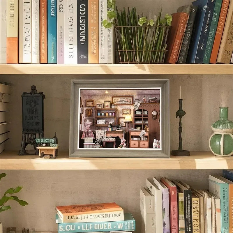 Lily's Sewing Shop 3D Picture Frame Diorama Kit