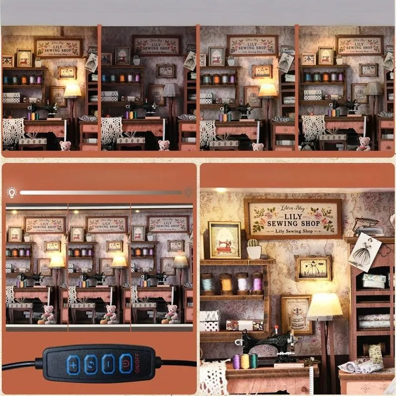 Lily's Sewing Shop 3D Picture Frame Diorama Kit