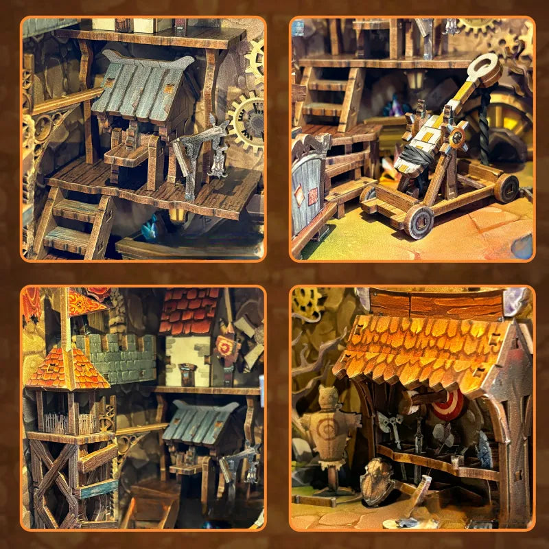 Mining Zone Fortress Book Nook Kit