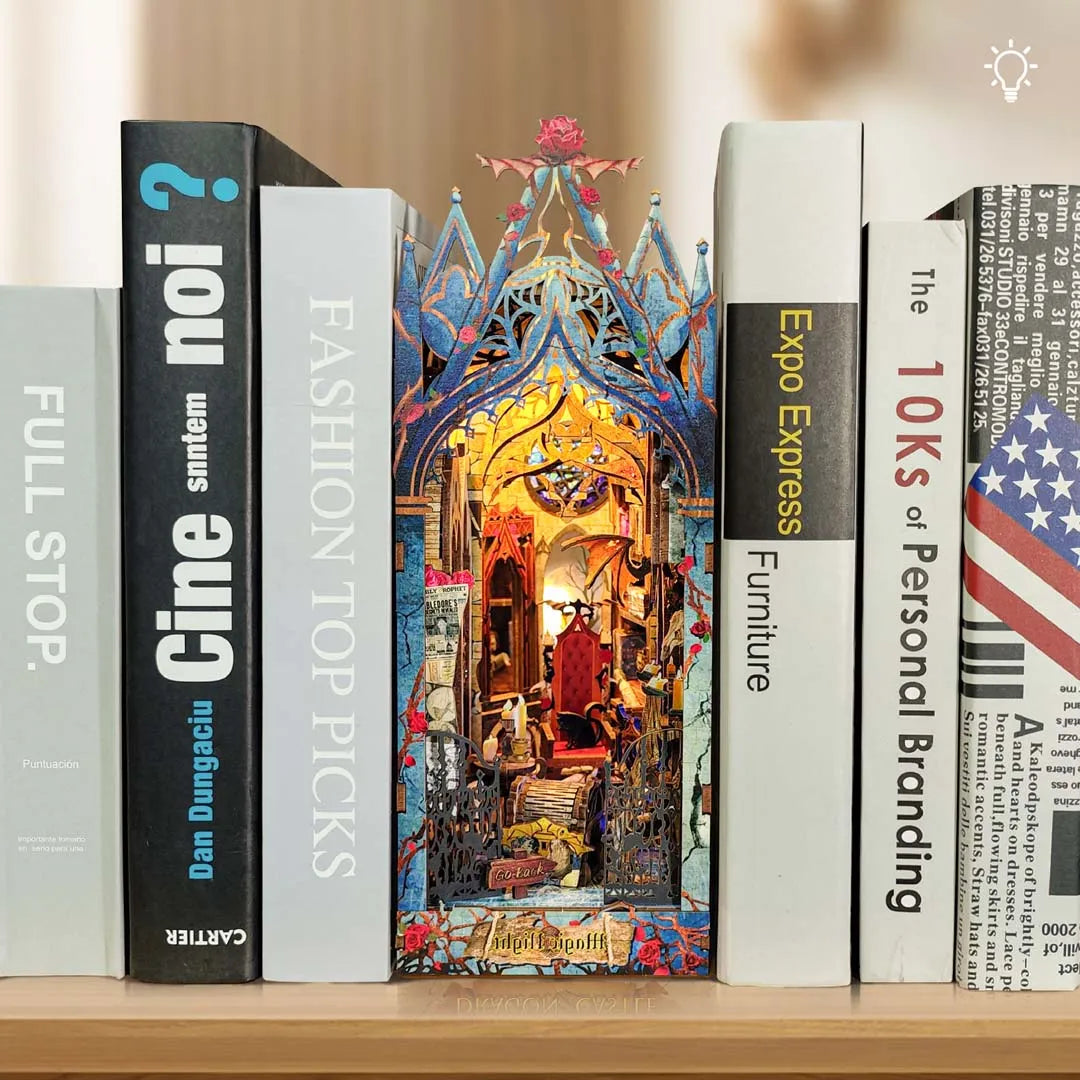 Twilight Castle book nook kit – DIY fantasy castle