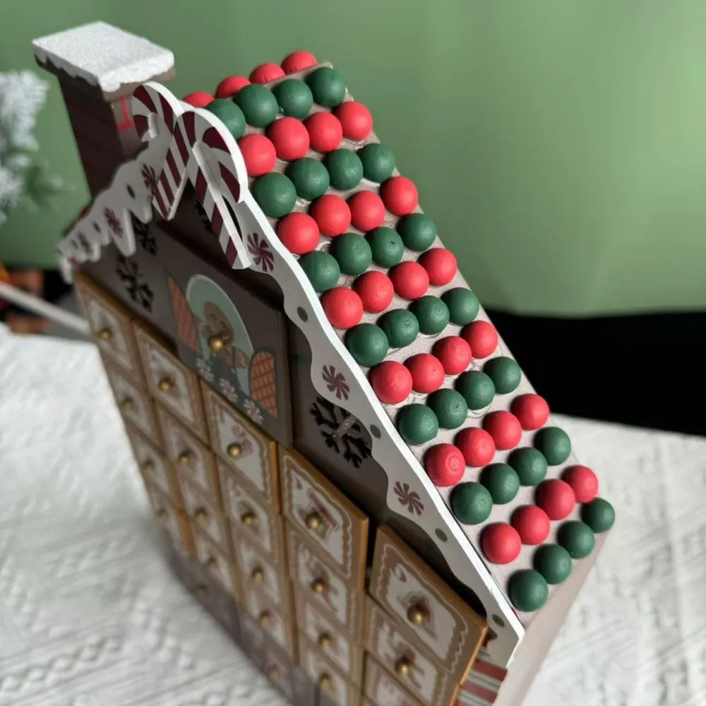 Gingerbread House Wooden Advent Calendar