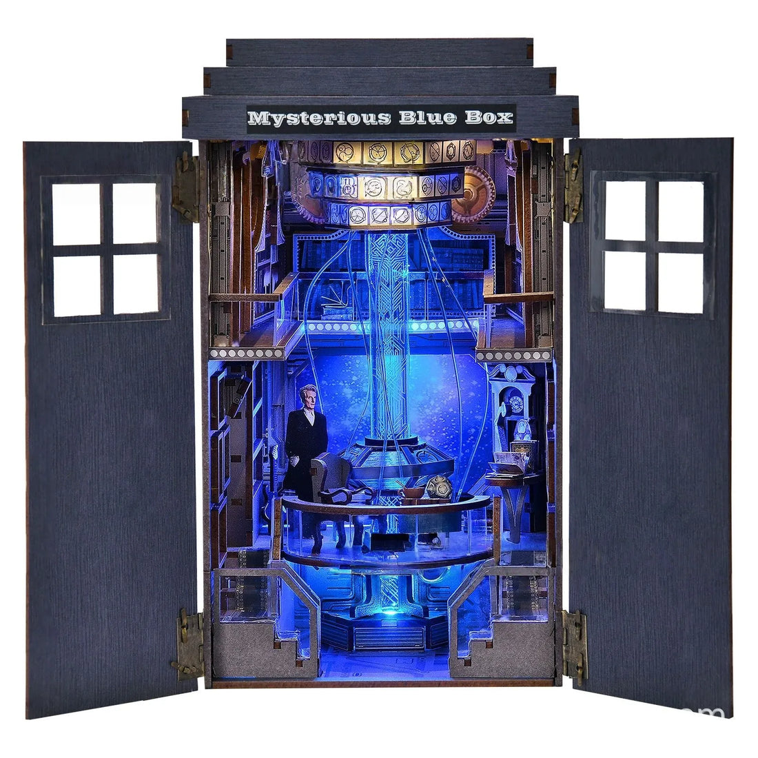 Mysterious Phone Booth book nook kit – detail view 9