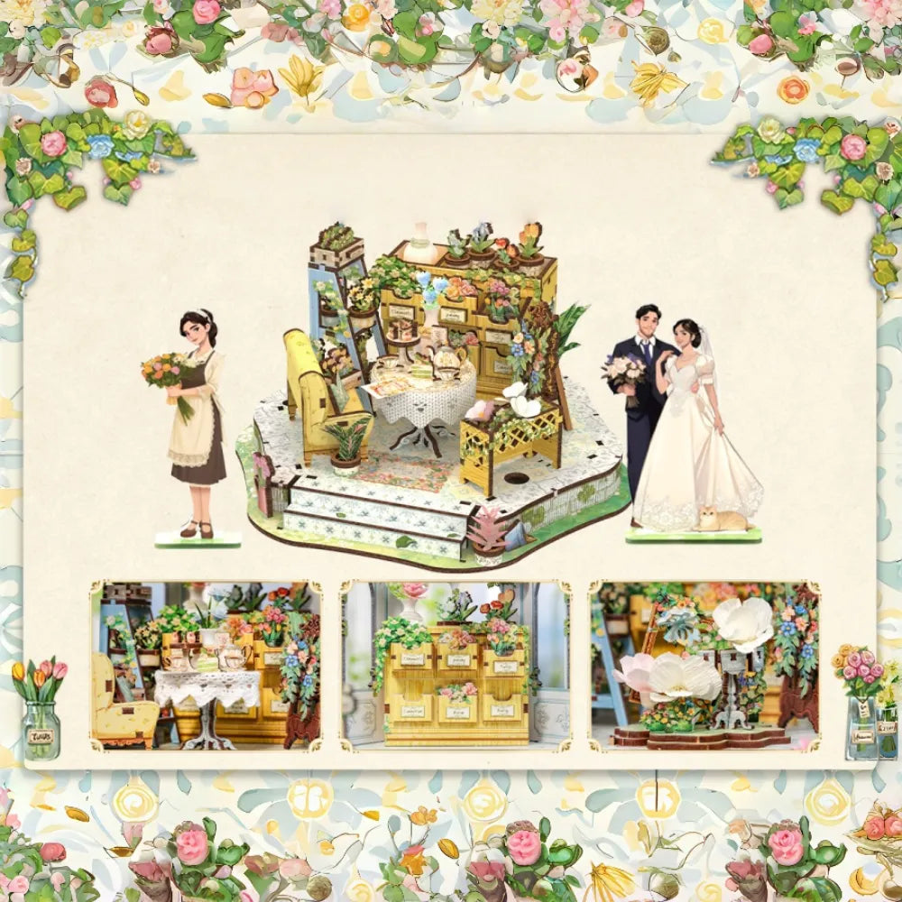 Windsor Flower House miniature kit – detail view 4