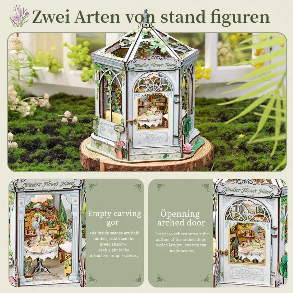 Windsor Flower House miniature kit – detail view 5