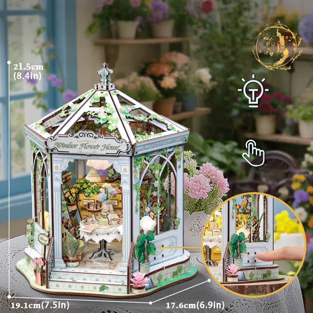 Windsor Flower House miniature kit – detail view 6