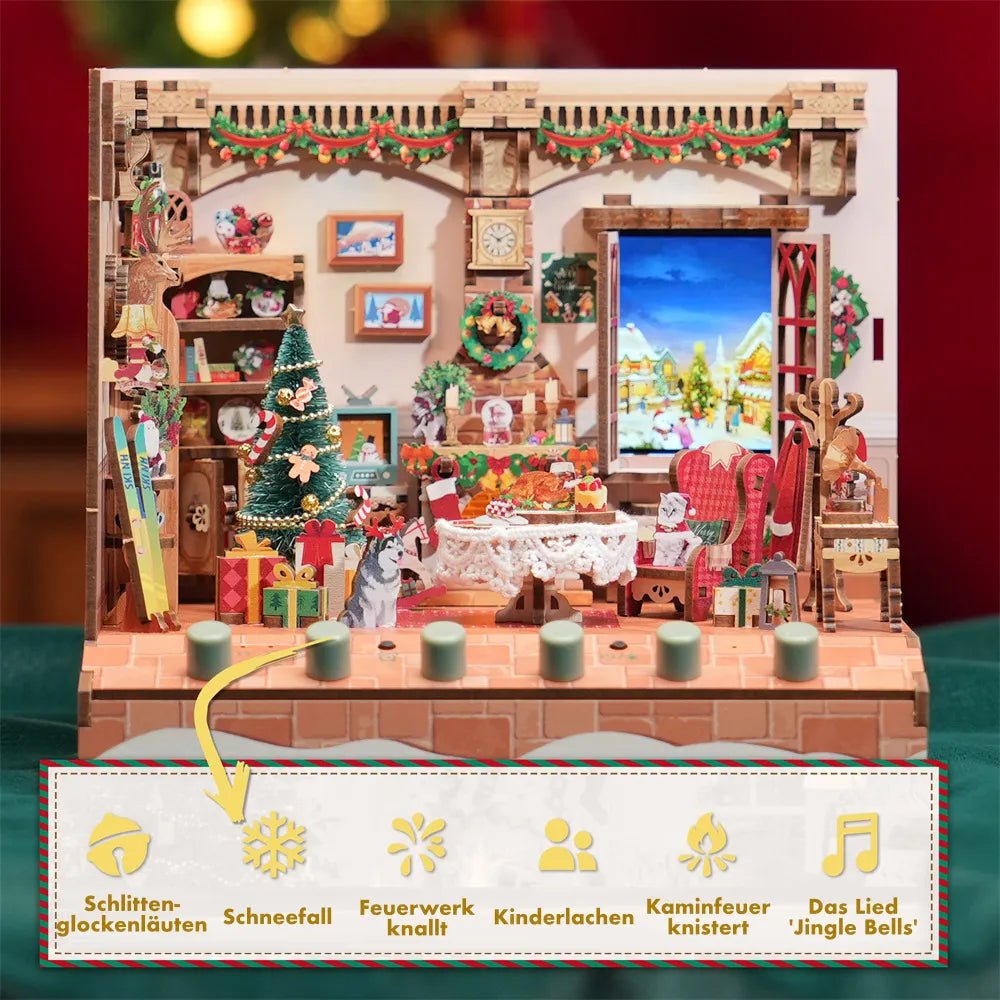 The Christmas Cottage Miniature House Kit