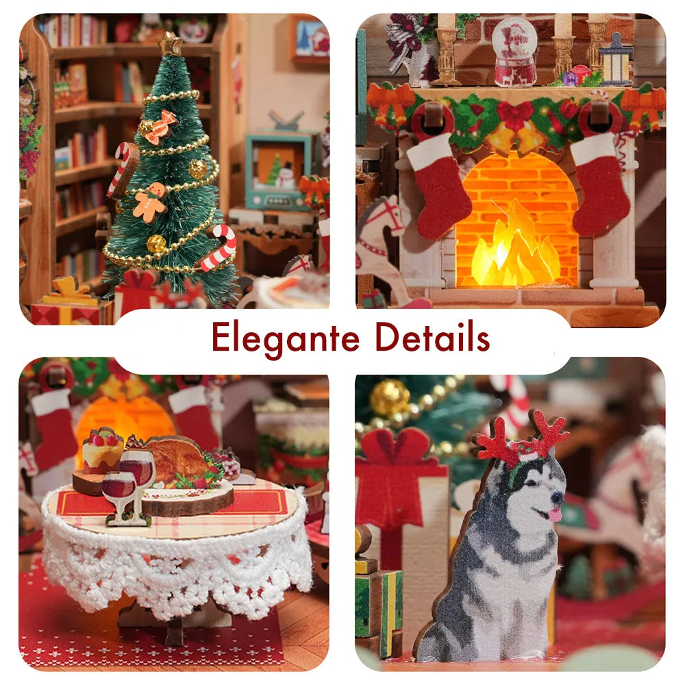 The Christmas Cottage Miniature House Kit
