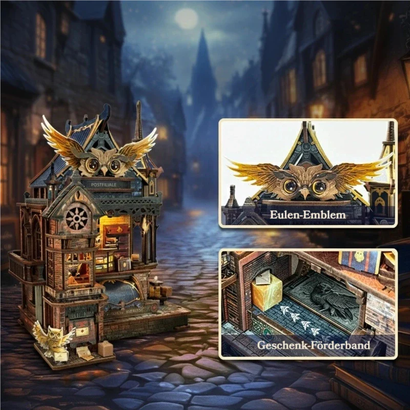 Owl Post Office 3D Wooden Puzzle