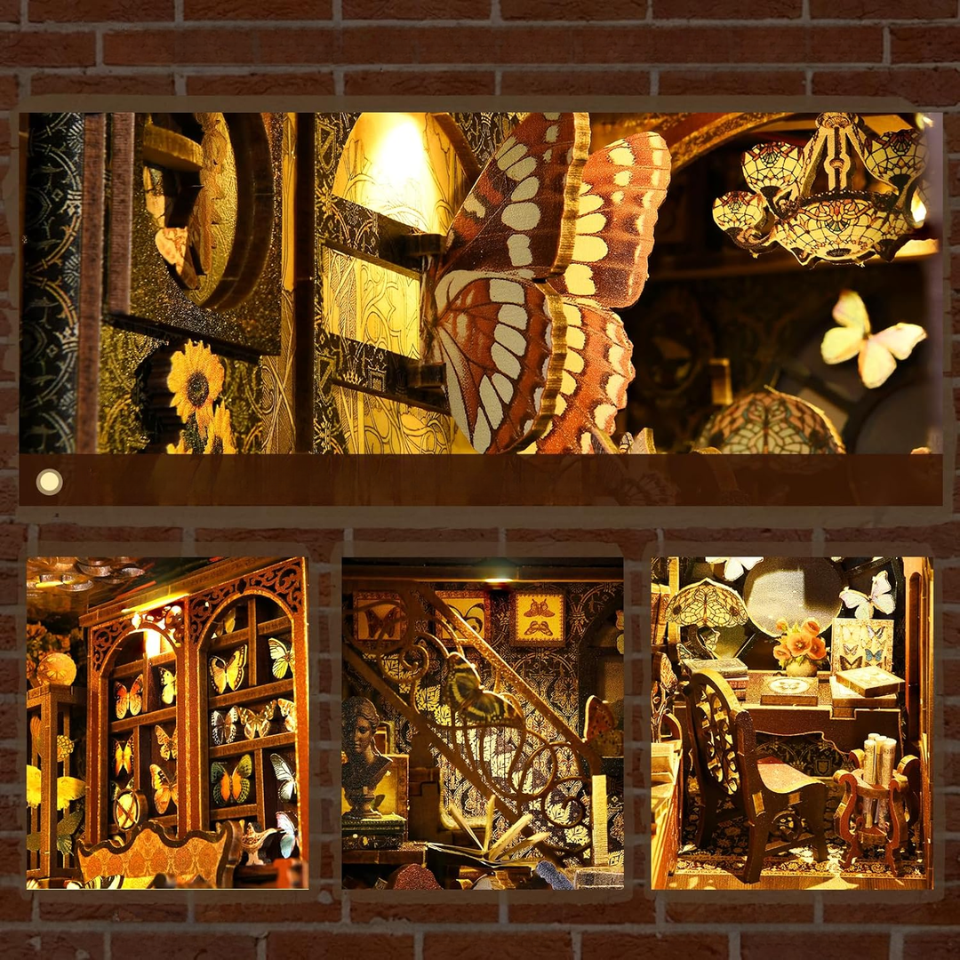 Butterfly Collection Room Book Nook Kit