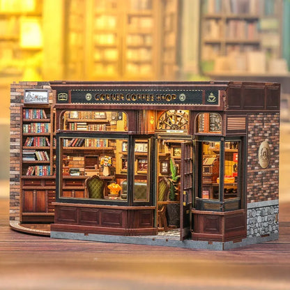 Corner Coffee Shop Miniature House Kit