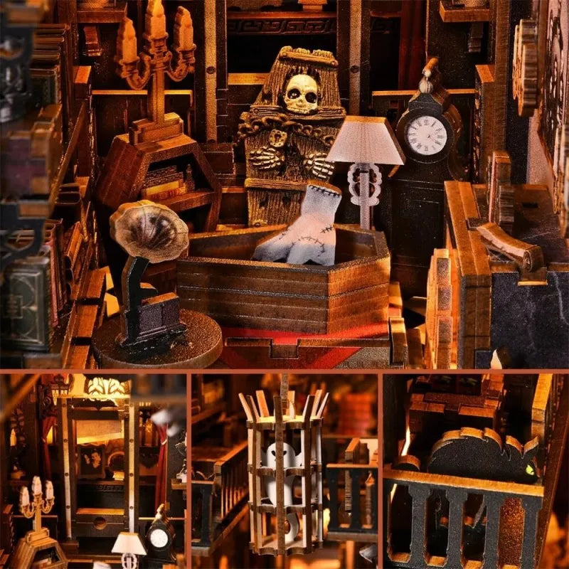 Dark Family book nook kit – detail view 2