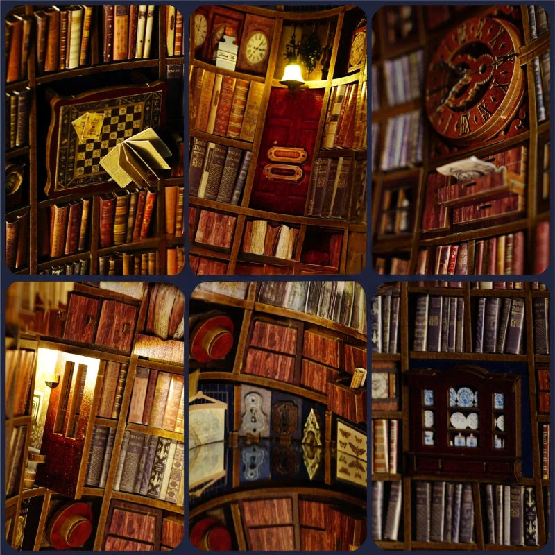 Falling Library Book Nook Kit