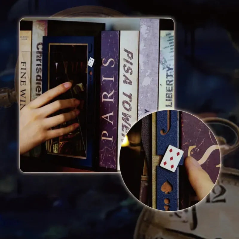 Falling Library Book Nook Kit