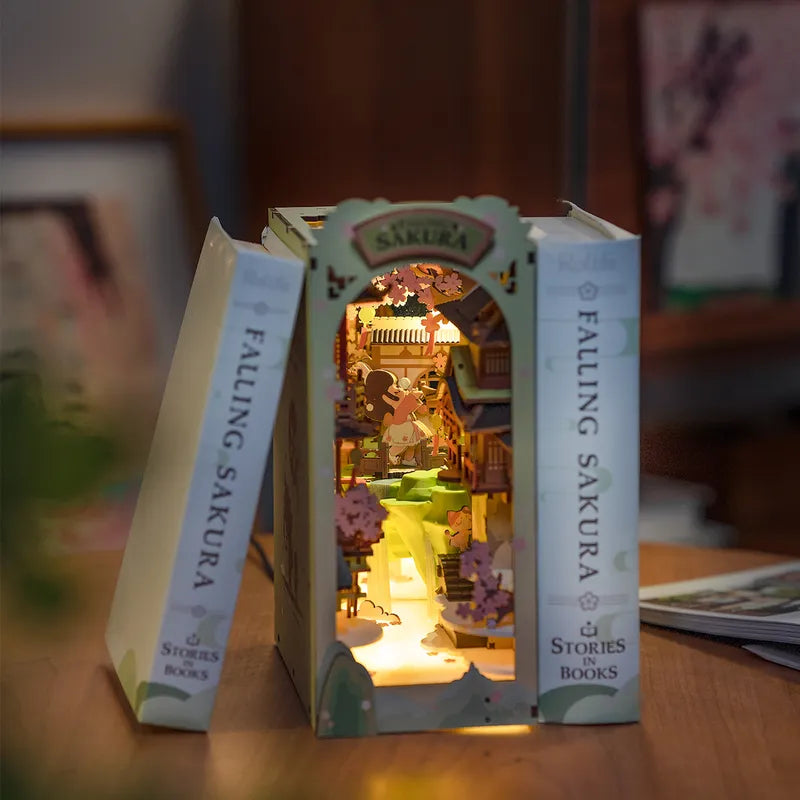 Falling Sakura Book Nook Kit