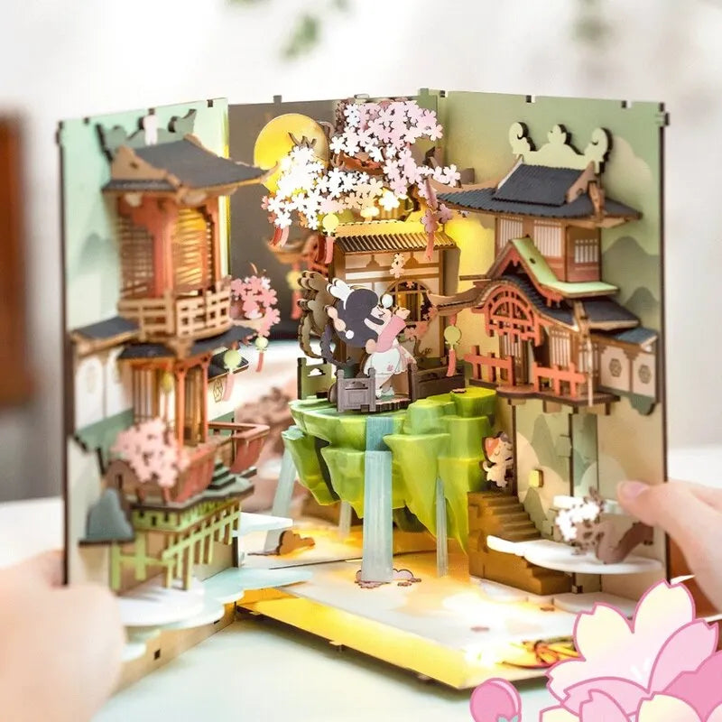 Falling Sakura Book Nook Kit