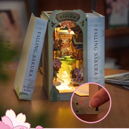 Falling Sakura Book Nook Kit