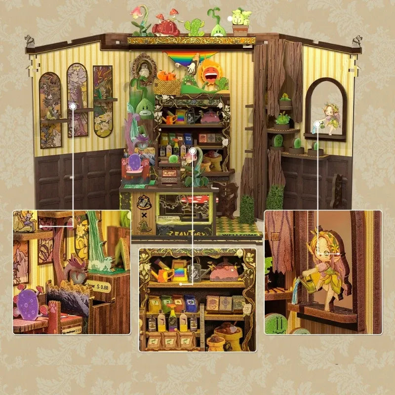 Fantasy Plant Shop Book Nook Kit