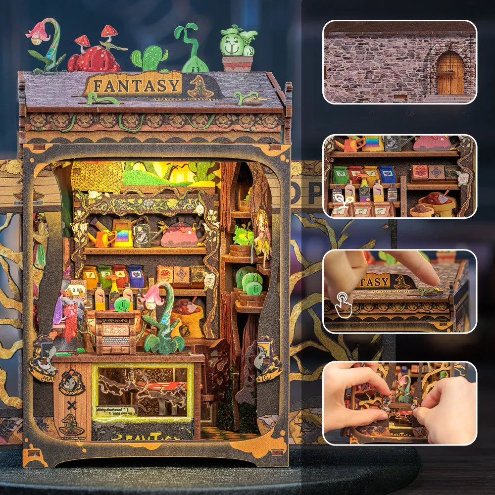 Fantasy Plant Shop Book Nook Kit