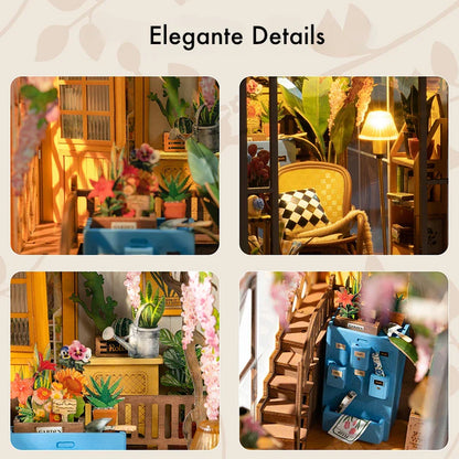 Holiday Garden House Book Nook Kit