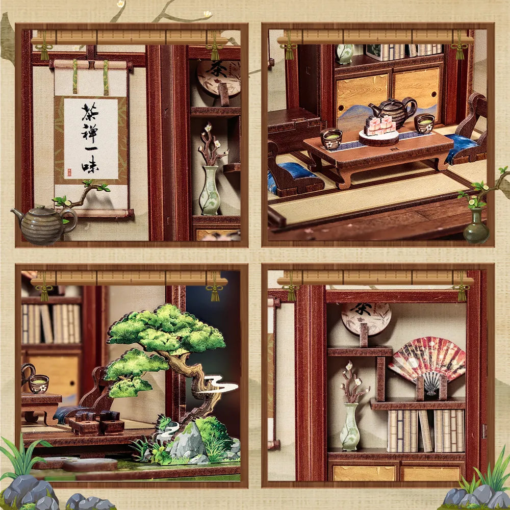 Kirishima Cha-an book nook kit – detail view 2