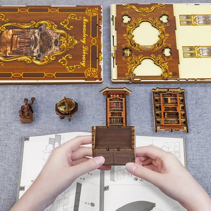 Monastery Library Book Nook Kit