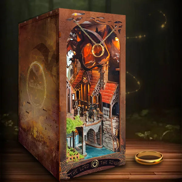 Spirit Valley of the Magic Ring Book Nook Kit | Inspired by Lord of the Rings