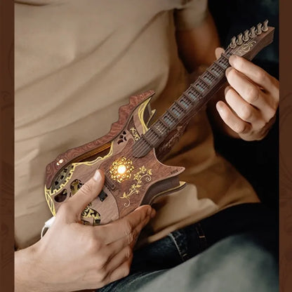 Mechanical Guitar 3D Wooden Puzzle