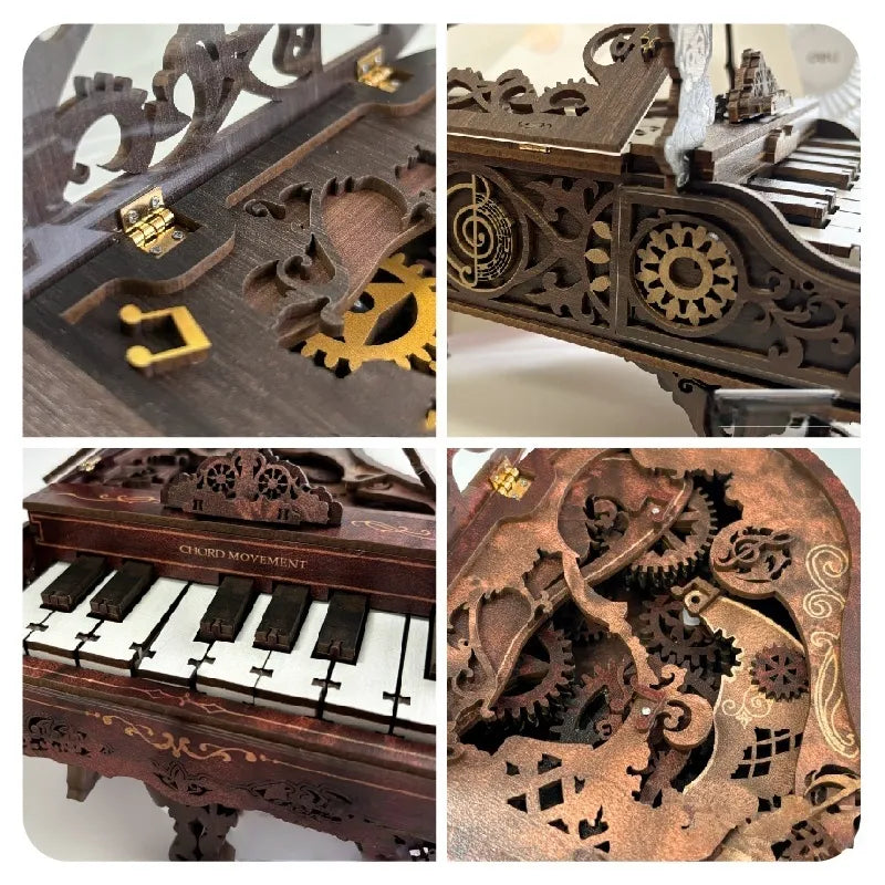 A Piano with Its Mechanism on Show