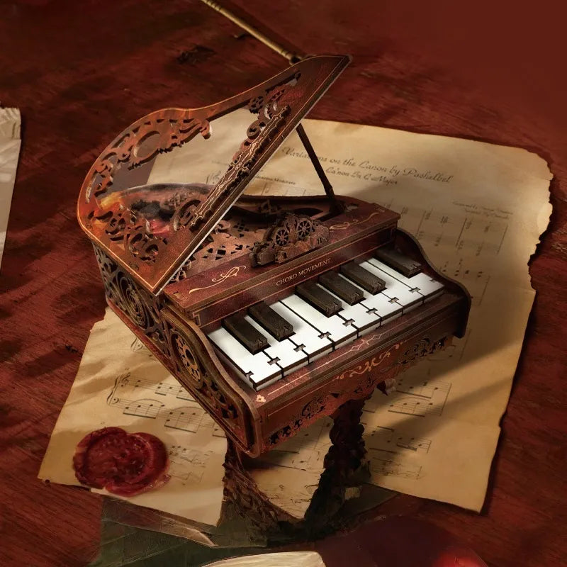 Chord Movement piano 3D wooden puzzle – detail view 5