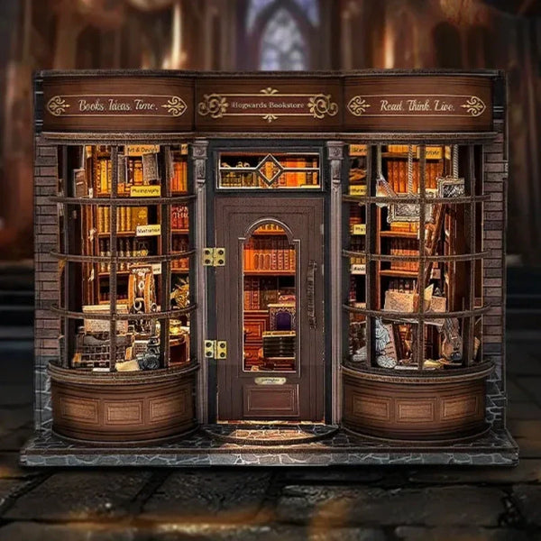 Hoggor Bookstore Miniature House Kit