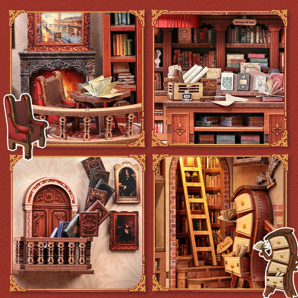 Thames Bookstore Miniature House Kit