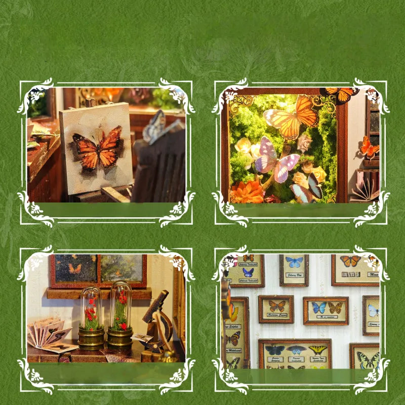 Butterfly House Miniature House Kit