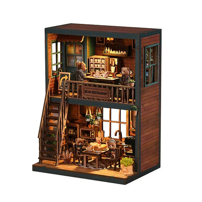 Bear Restaurant Miniature House Kit