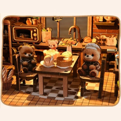 Bear Restaurant Miniature House Kit