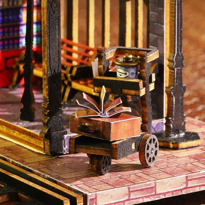 Rail Track Secluded City Miniature House Kit