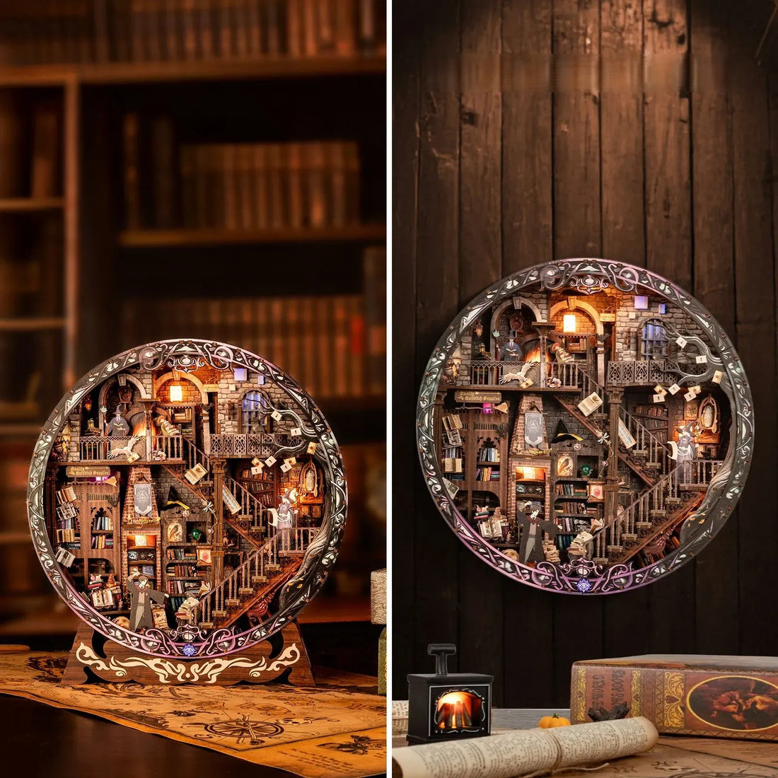 Magic Library 3D picture frame – detail view 3